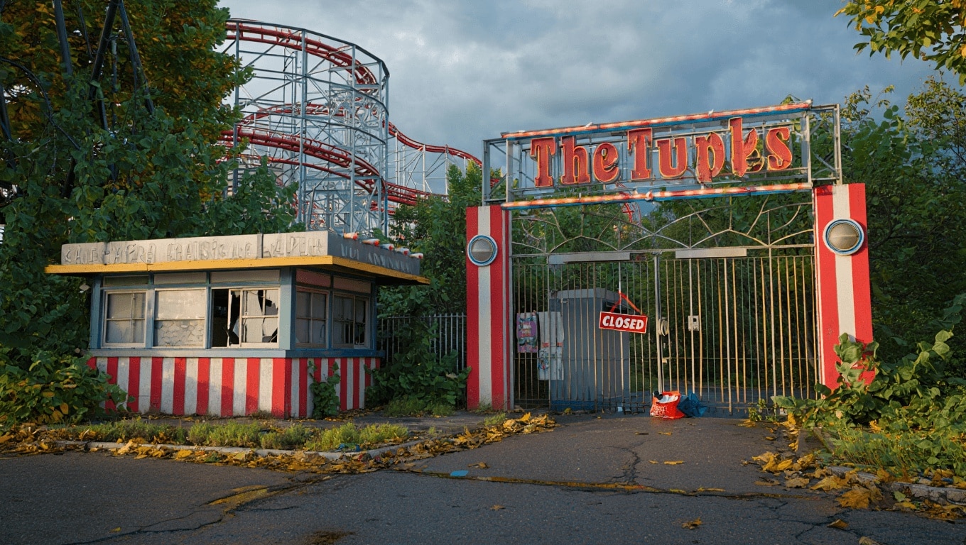 Bulldog Coaster roller coaster at Brean Theme Park in Somerset, linked to the park’s liquidation and planned reopening