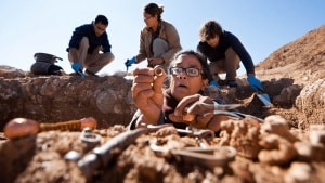 Mountain mining area at Filo del Sol in Argentina where scientists identified a massive copper deposit
