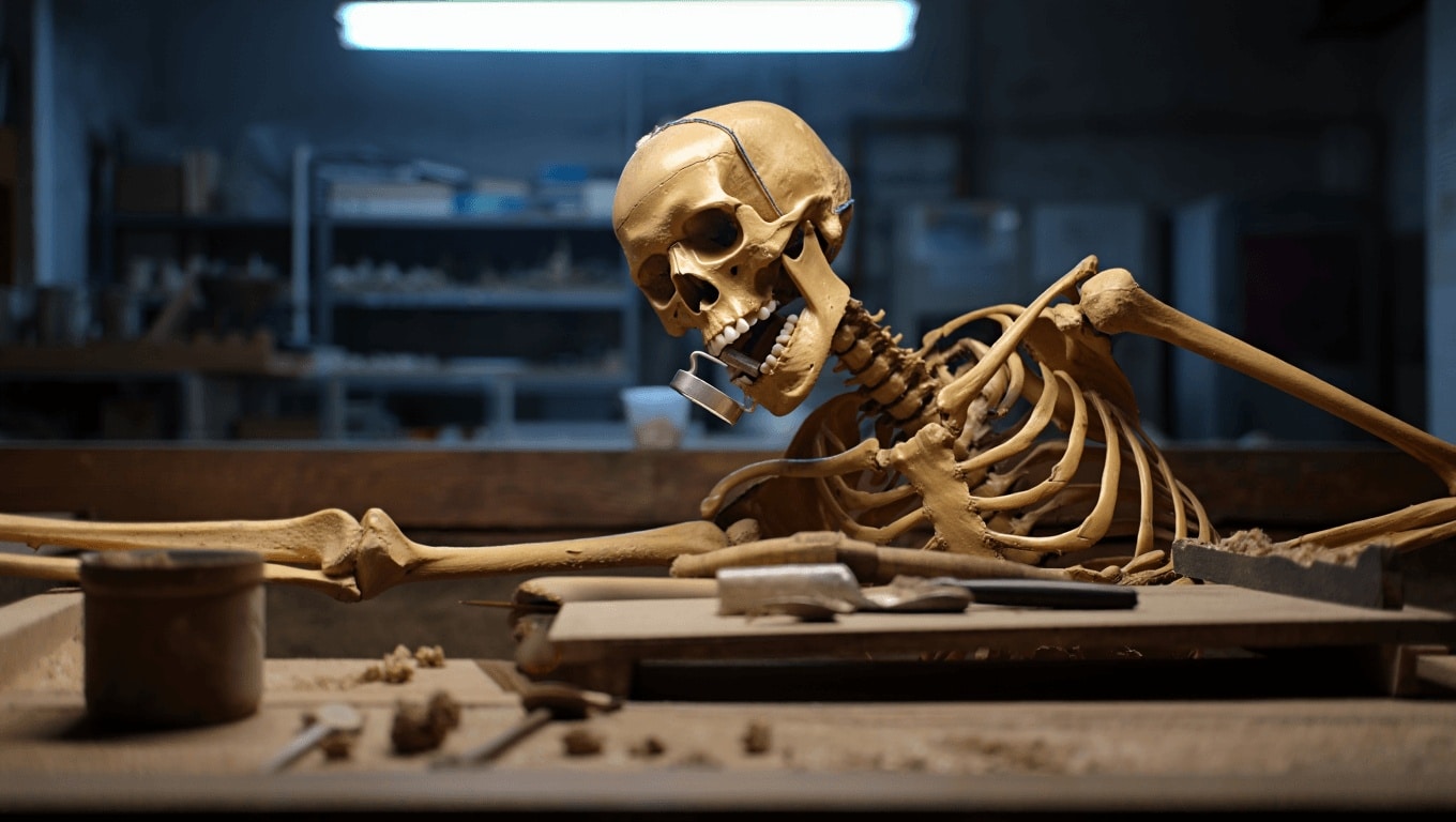 Archaeologists Found a Medieval Skeleton With Something Strange in Its Jaws