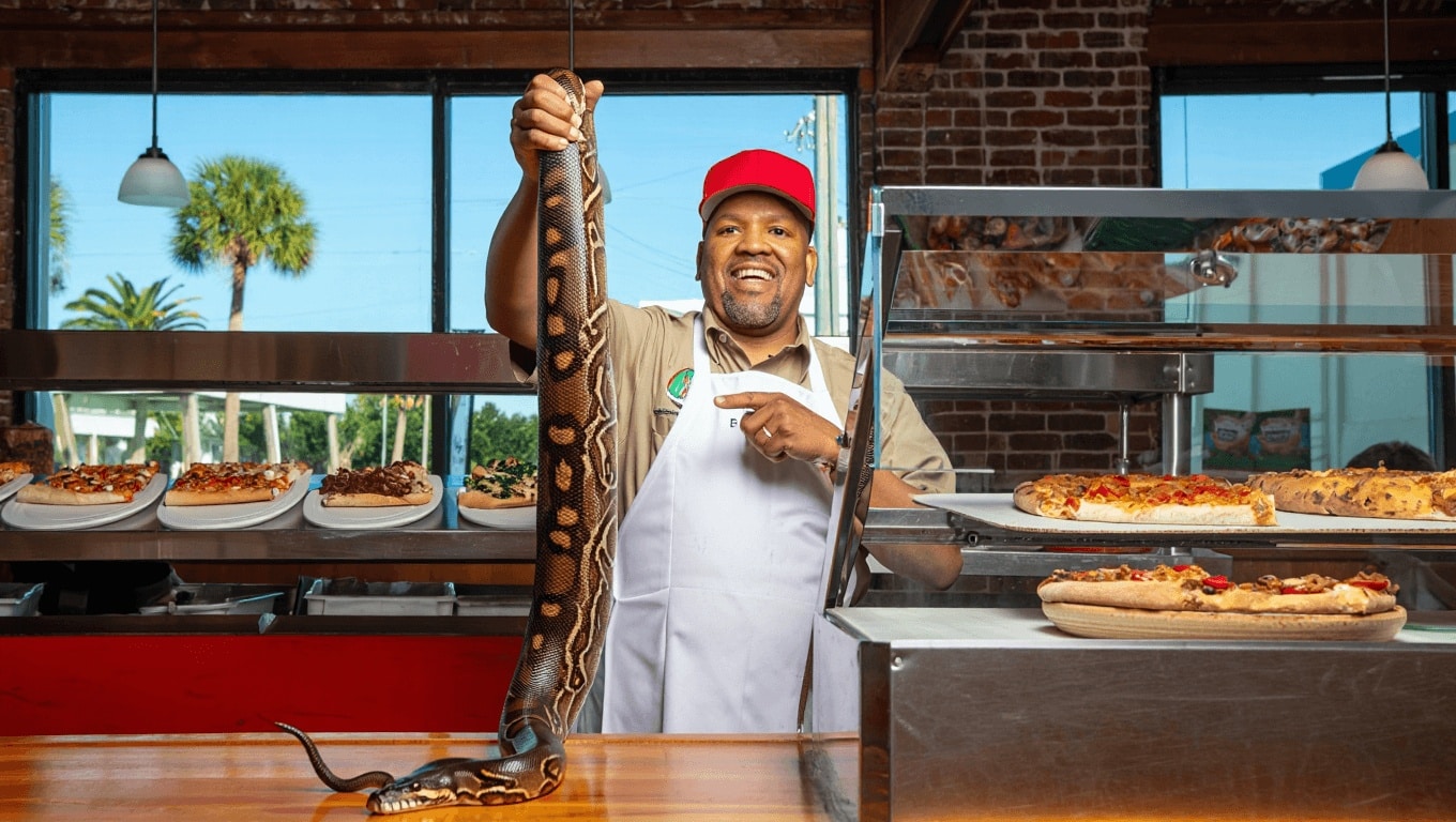 A Florida Restaurant Is Letting People Trade Dead Pythons for Pizza