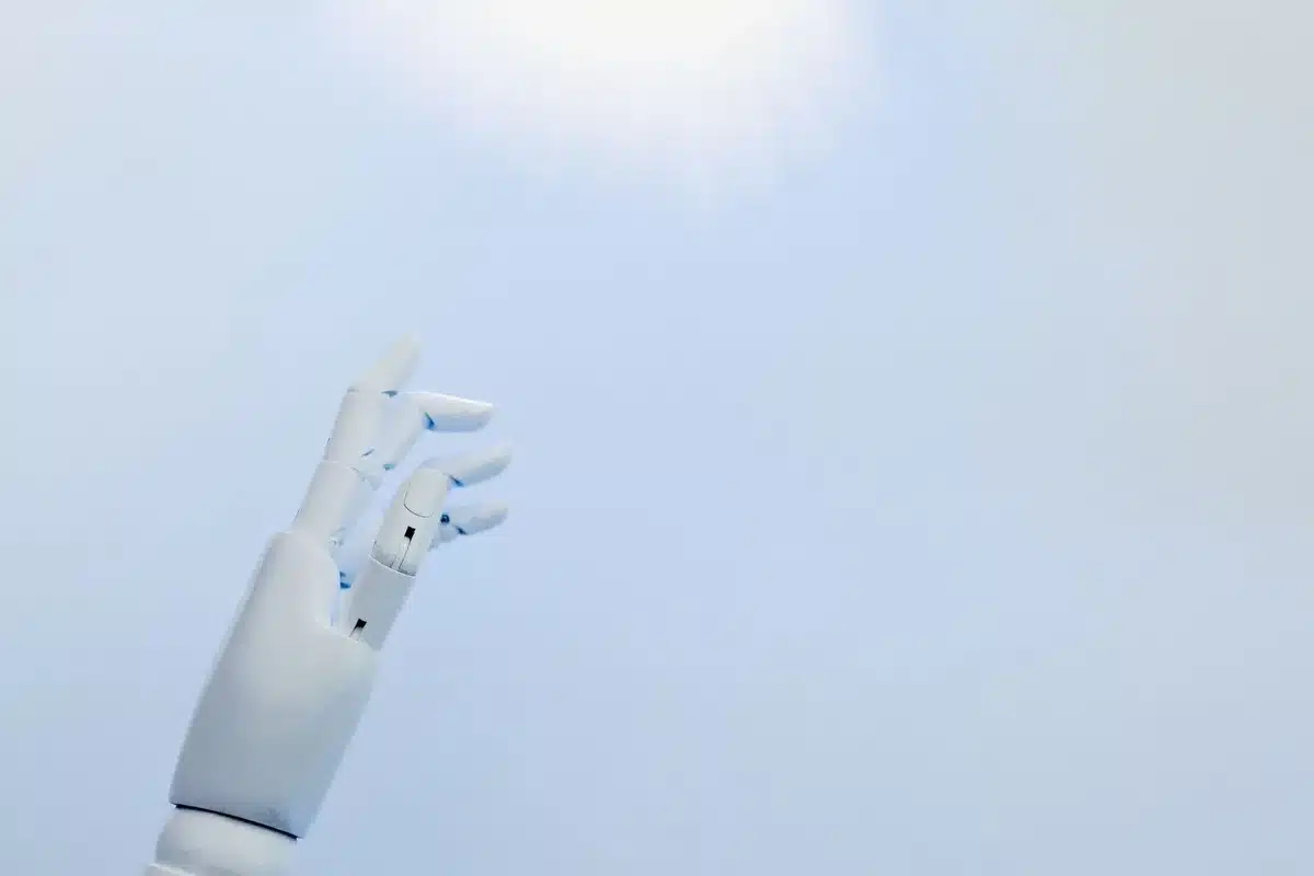 Person using AI tool to automate repetitive work tasks on computer