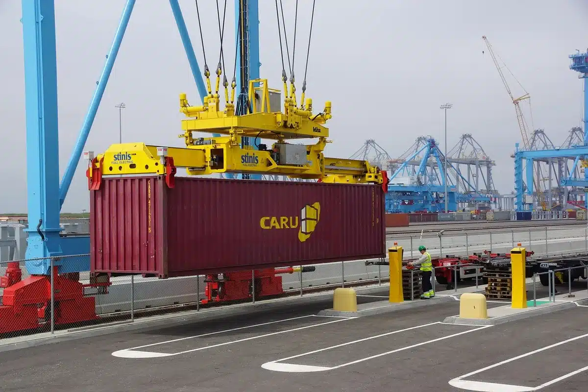 Supply ship delivering fuel and cargo to remote Antarctic research stations